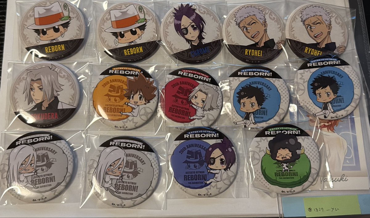 1827____yu's tweet photo. 【交換】家庭教師ヒットマンREBORN！ 20th ANNIVERSARY 

譲：獄寺、山本、リボーン、ランボ、了平、クローム、スクアーロ
求：同異種　雲雀または定価+送料

手渡しまたは郵送交換希望。
検索からでもお気軽にお声がけください。 https://t.co/D8PcBSWkKJ