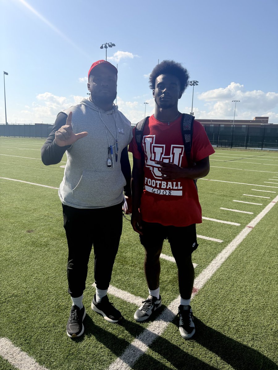 Devonta1Johnson's tweet photo. Had a great time learning and competing at @LamarFootball camp
#ImPossible #NotLuckJustGOD

@coachmac_22 https://t.co/e6GQzoeadt