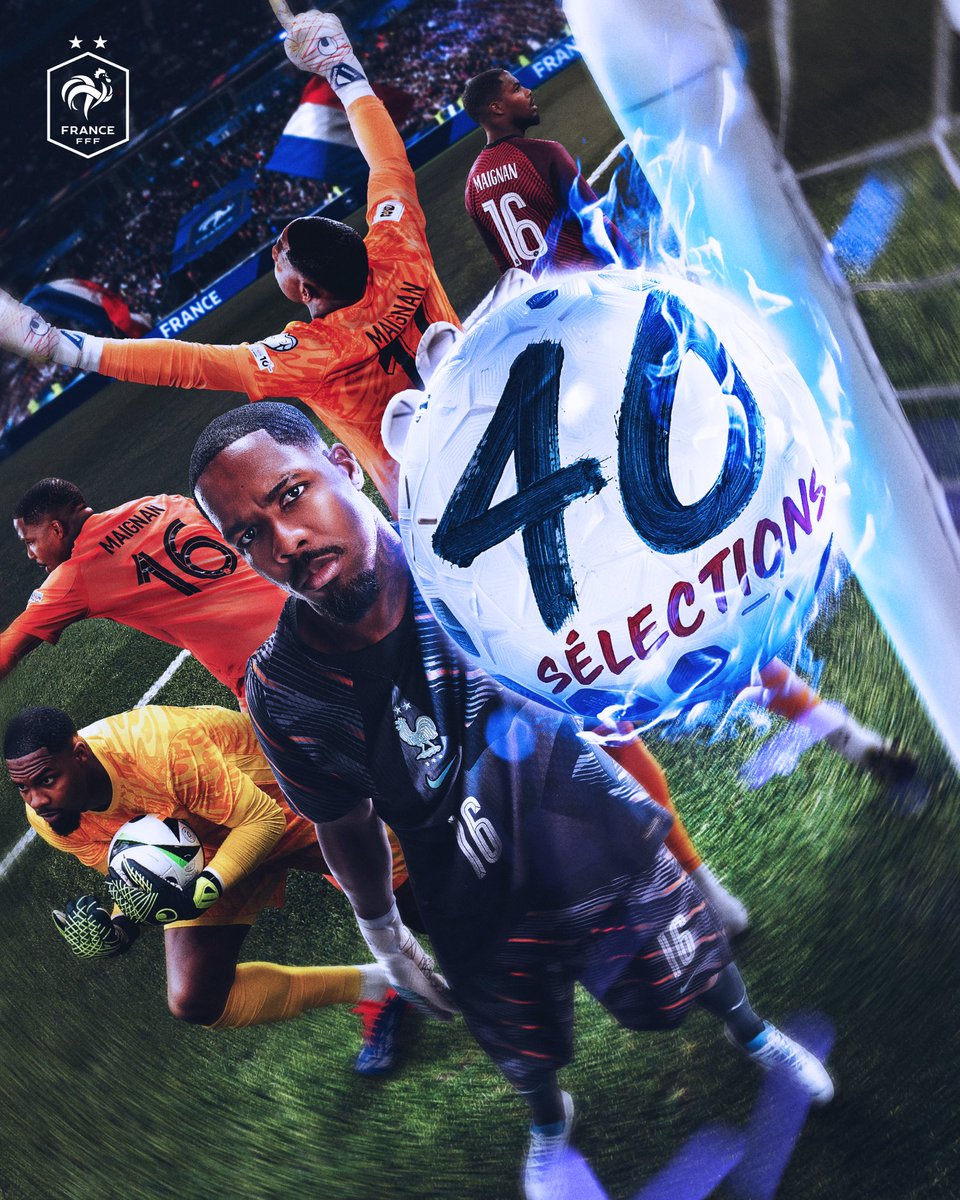 equipedefrance's tweet photo. 𝟒𝟎 𝐬𝐞́𝐥𝐞𝐜𝐭𝐢𝐨𝐧𝐬 𝐚𝐯𝐞𝐜 𝐥𝐞𝐬 𝐁𝐥𝐞𝐮𝐬 🧤💙

Félicitations @mmseize pour ce nouveau cap franchi 🇫🇷 https://t.co/6kJs0tPyYP