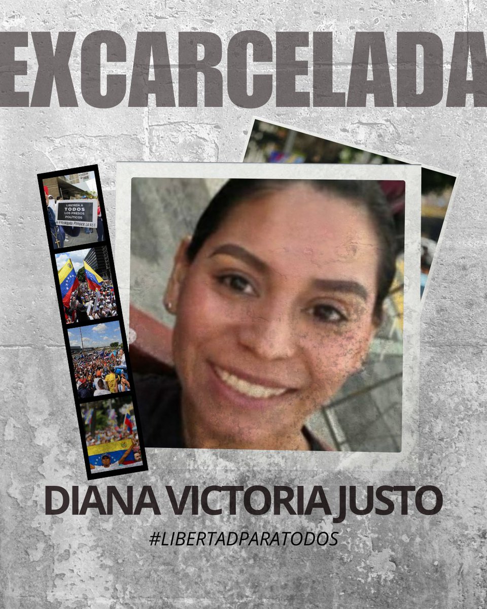 RHelicoide's tweet photo. #URGENTE | Hasta el momento podemos confirmar la excarcelación de:

Diana Victoria Justo.
Karen Nayarit Gomez.
Vicmarys Oropeza.

Sin embargo, la cifra de presos políticos asciende a las 400 personas. Nuestra exigencia de libertad no cesará hasta que todos sean libres.

#LibertadParaTodos
#QueSeanTodos