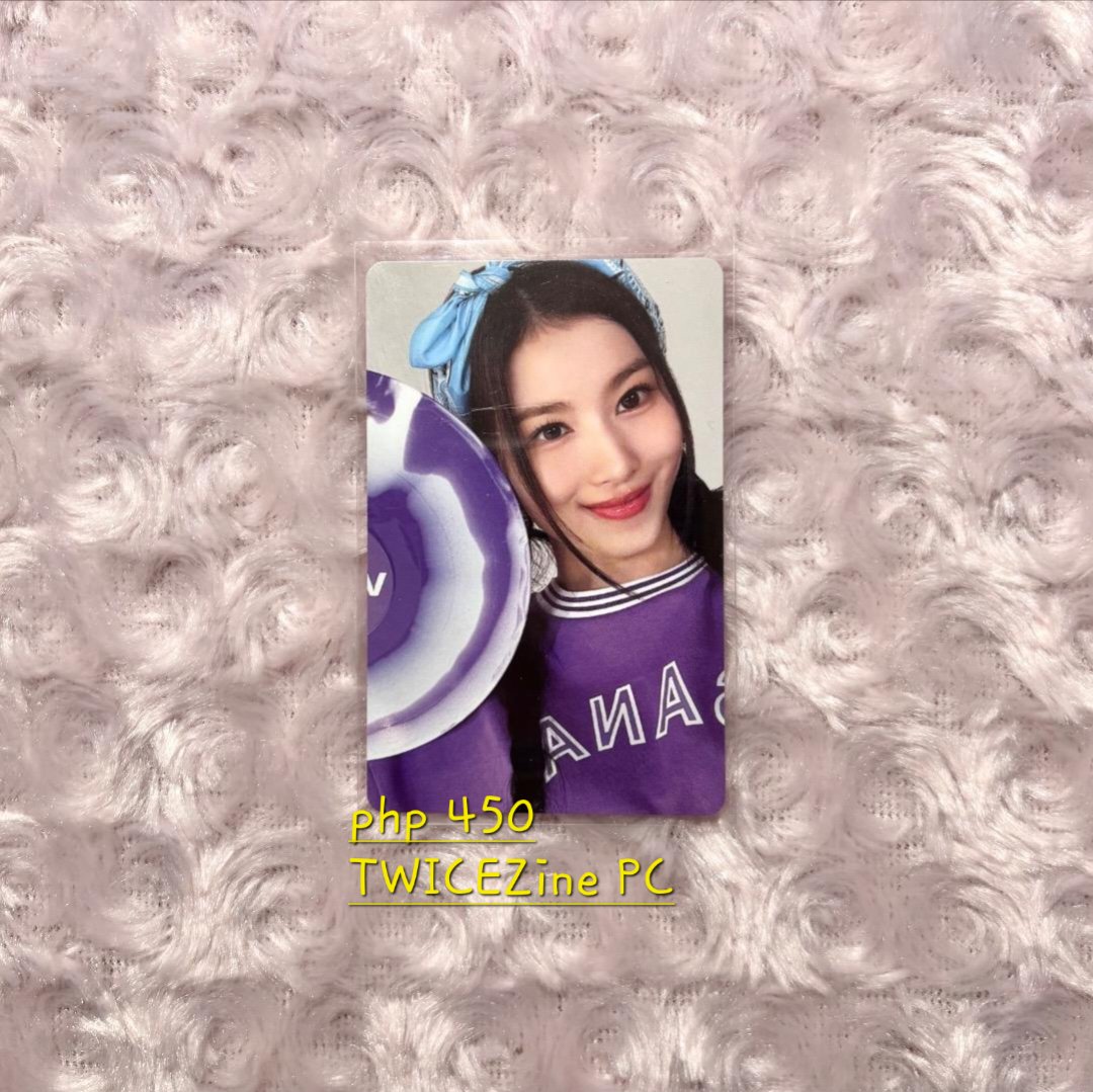 hbs_ph's tweet photo. [Pre-Order]
#hbs_sells
🛒TWICE Sana Twicezine  Photocard

💰Php450
⤿PAYO
⤿Picture for reference
⤿ DM to secure

^Please ignore if you find it OP^ https://t.co/odviJ4rnA4