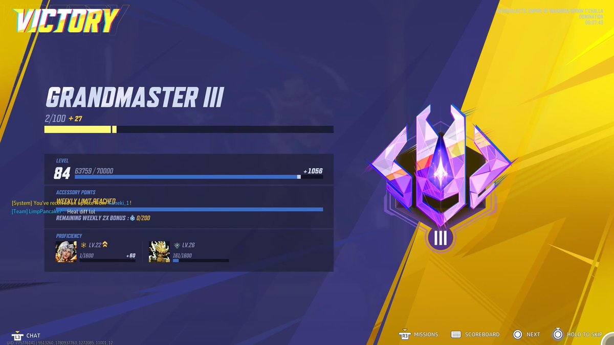 marxtwt's tweet photo. second time hitting GM this season. diamond is hell https://t.co/v8osNBf4la
