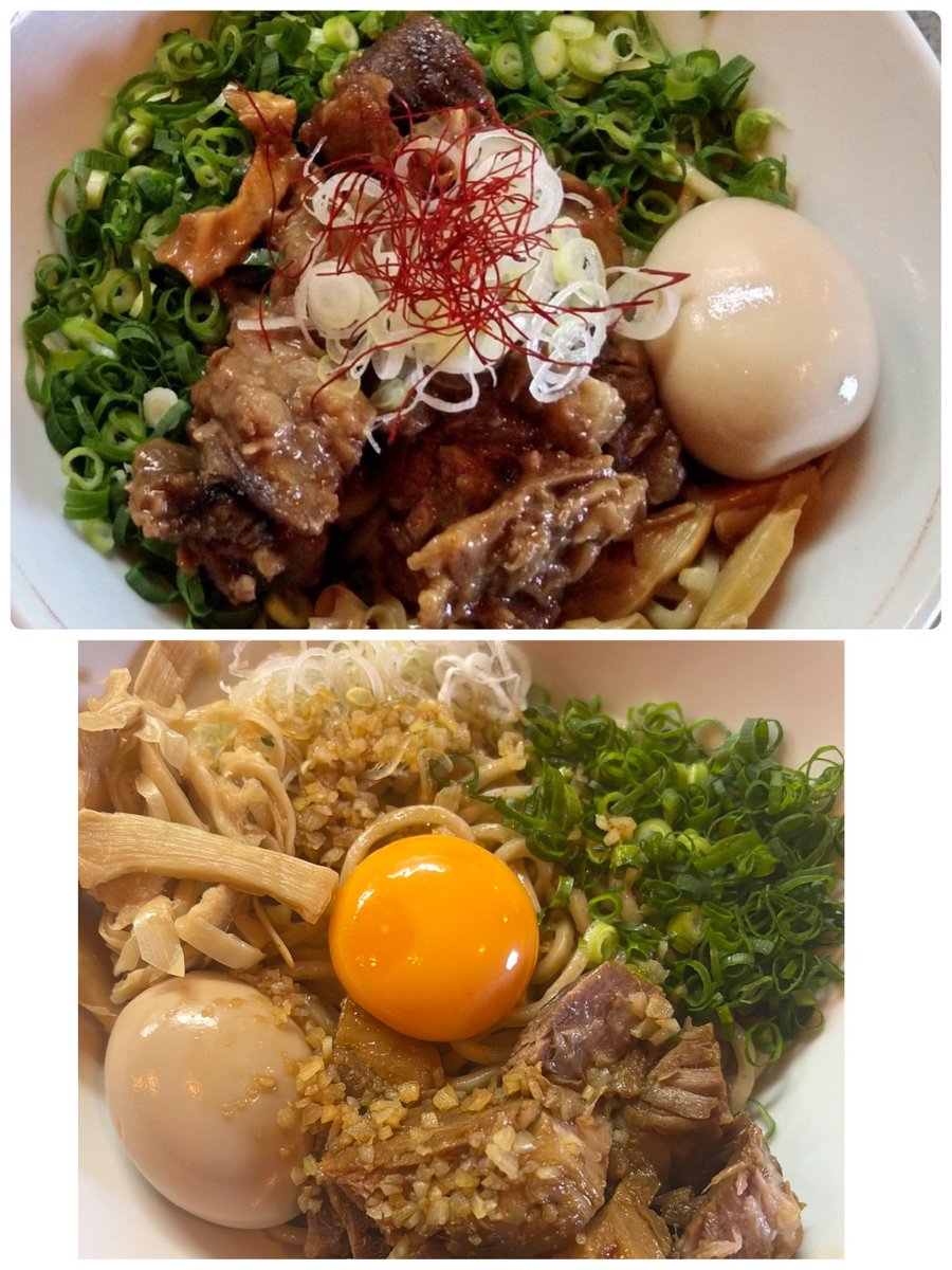 mentomi_abura1's tweet photo. お疲れ様です🙇‍♂️

和歌浦店明日の限定は❗️

『牛すじどて味噌油そば』

『にんにく醤油混ぜそば』

※食券お渡しの際にどちらの限定かお伝え下さい☺️ https://t.co/nRn9KThCAy