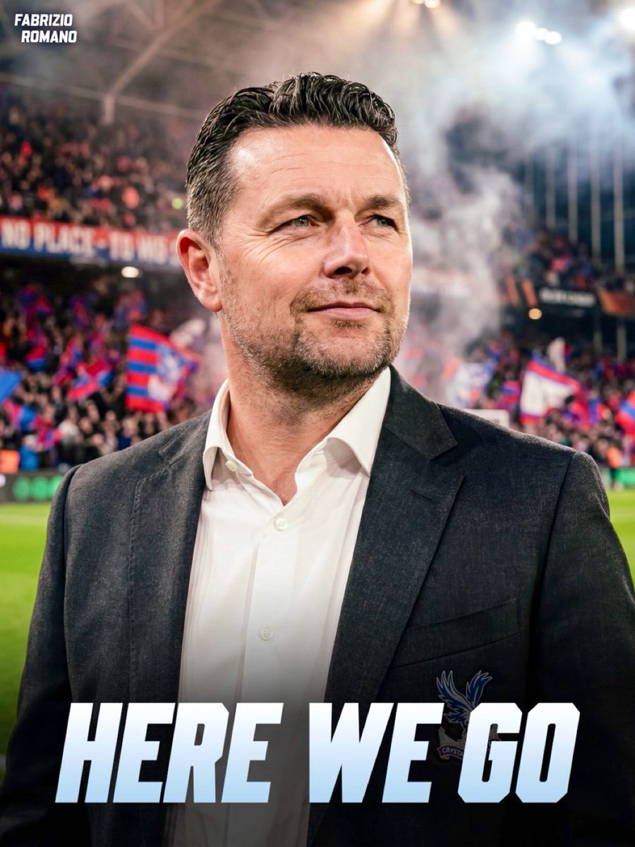 FutbolHub_'s tweet photo. 🚨𝐁𝐑𝐄𝐀𝐊𝐈𝐍𝐆: Pierre Sage is set to become Crystal Palace’s new head coach after a deal was agreed in principle.⏳🔴🔵🦅 

He will sign until 2029, with an option for an extra year. 📝

📰 @FabrizioRomano https://t.co/SUr5m9AVNB
