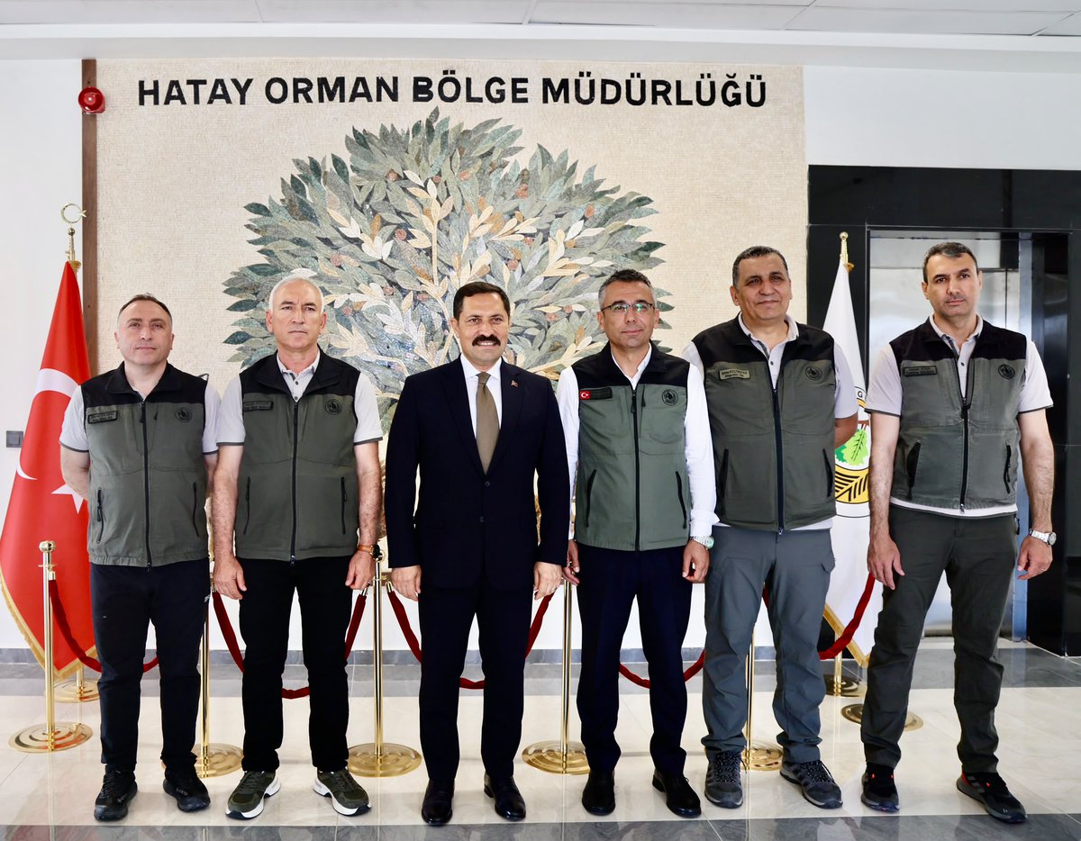 HatayOBM's tweet photo. Hatay Valisi Sayın Mustafa MASATLI, Hatay Orman Bölge Müdürlüğümüzü ziyaret ederek yürütülen çalışmalar hakkında bilgi aldı. 
📍 Antakya / HATAY https://t.co/eVl7JWFHFF