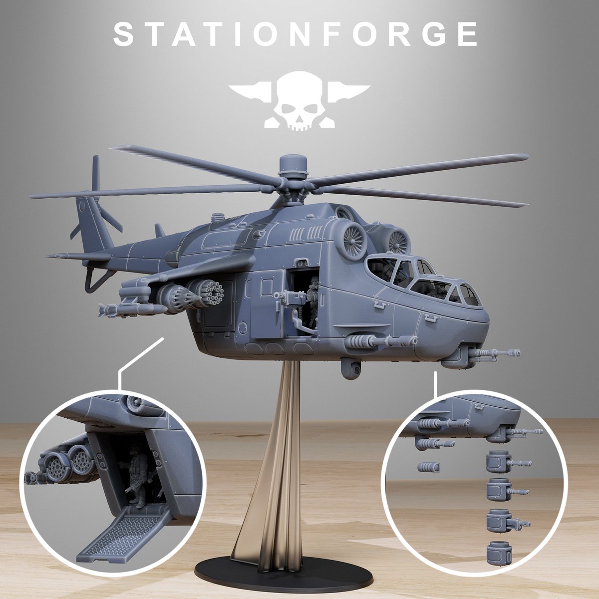 station_forge's tweet photo. No trench is deep enough to hide from the skies.
The GrimGuard Helicopter is here and providing the ultimate overwatch.
Upgrade your aerial supremacy: https://t.co/DO3dbxtSMK
#miniature #wargaming #ttrpg #stl #3d #3dprinting https://t.co/jLTHLkZyLl
