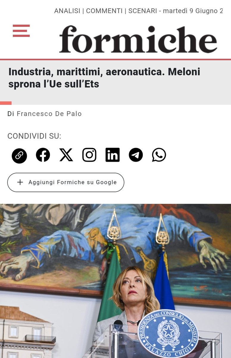 FDePalo's tweet photo. La deindustrializzazione europea a vantaggio della Cina va evitata chiedono gli industriali,con l’appoggio di Roma secondo cui il sistema Ets “rappresenta un’ulteriore tassa a carico delle imprese, con effetti sui costi di produzione e sulla competitività”
https://t.co/c7B6Kum67r https://t.co/FeyUy3gOP0