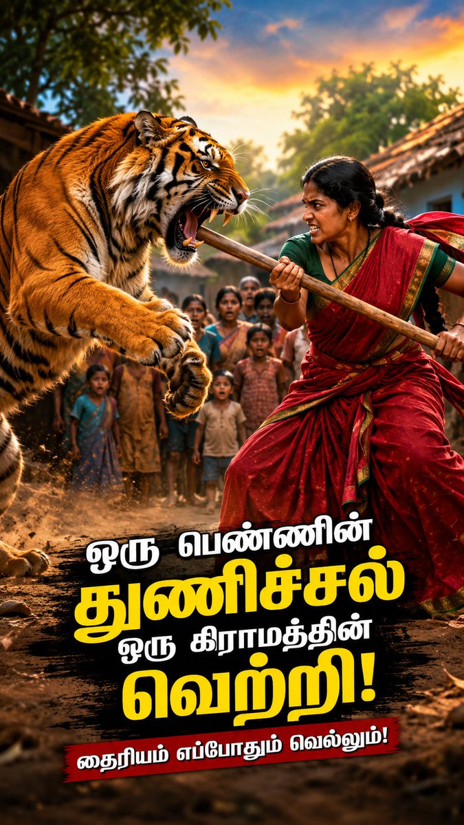 LoftyRed's tweet photo. புலியை விரட்டிய கிராமத்து பெண்! 😱🐯 | Amazing Tamil Story #AaliaToonsWorld https://t.co/BqId67evJU via @YouTube https://t.co/9KxtwuQB7d