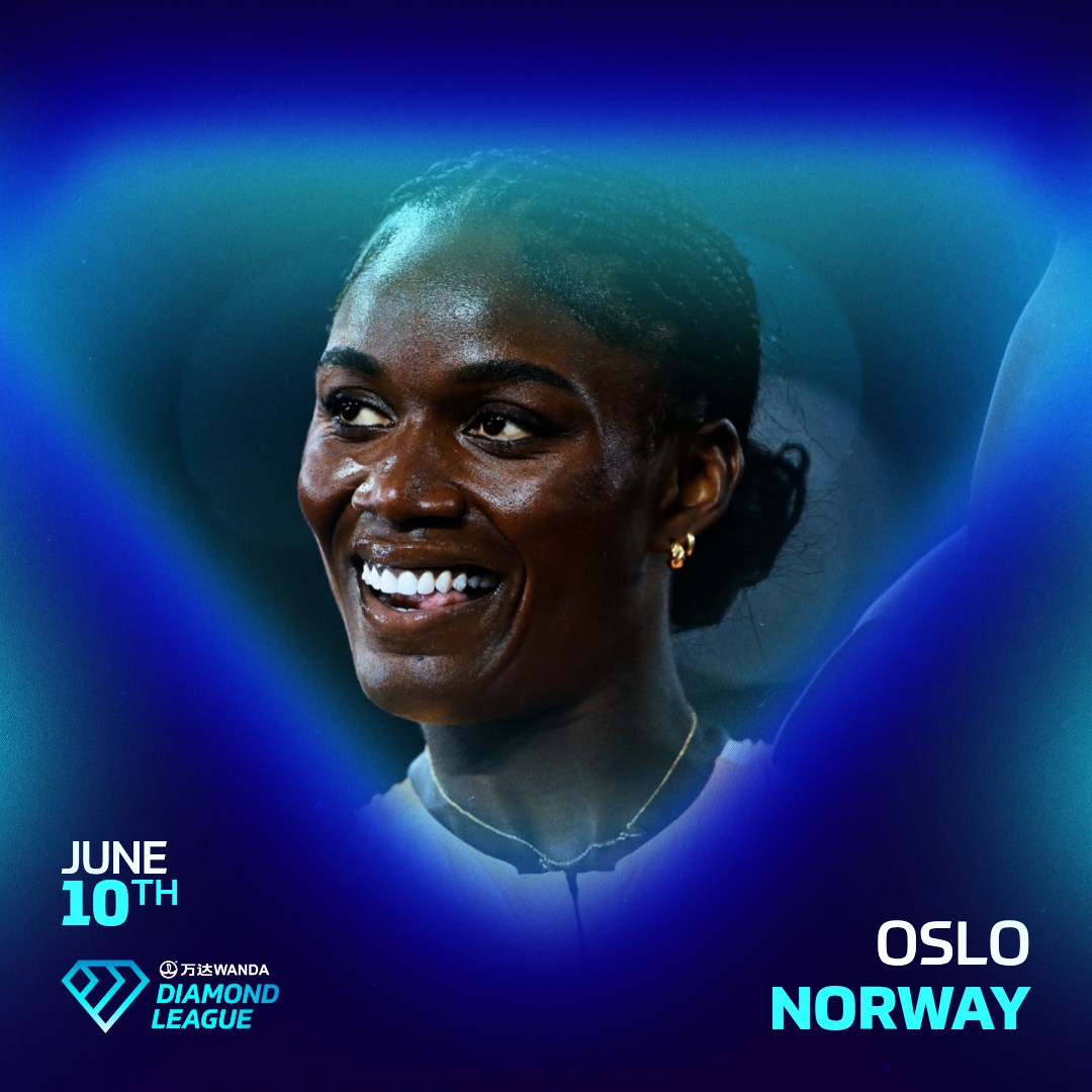 WorldAthletics's tweet photo. Spotlight on Oslo 🔦

The second leg of the #DiamondLeague’s Scandinavian tour unfolds at the @BislettGames 🇳🇴

Here's all the information ahead of tomorrow's meet 👉 https://t.co/IZnlgmHx1G https://t.co/hRhVkBJvY8