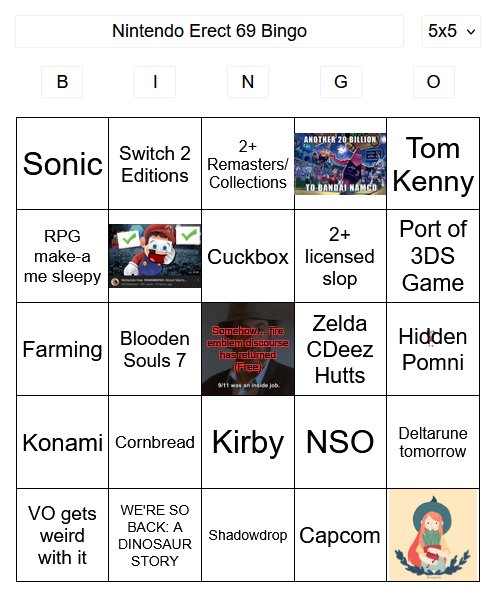KnightBoyo_'s tweet photo. Woke up at 3am, got 5 hours of sleep, let's do this. NINTENDO BINGO TIIIIIIIME! https://t.co/GtvVcgdzYd