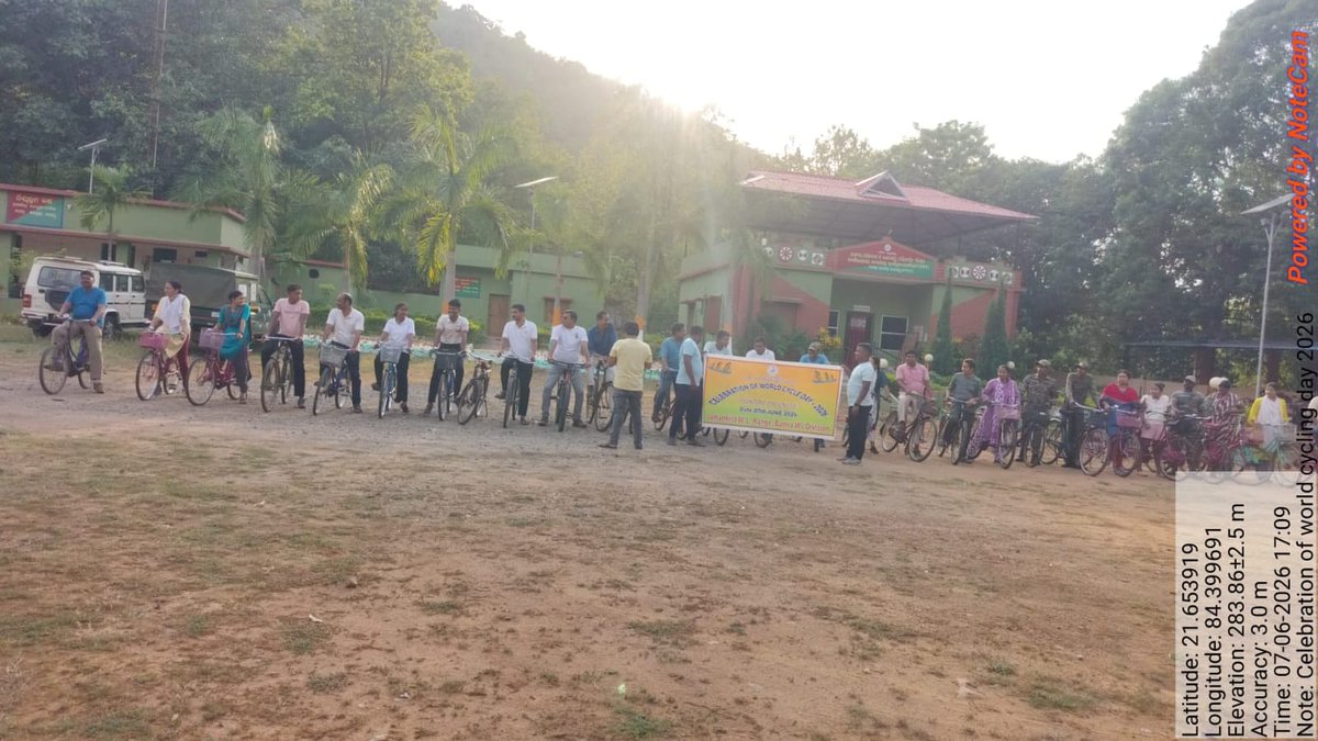 DFO_Bamra's tweet photo. On 7 June 2026, World #BicycleDay was celebrated through the "Sunday on Cycle" initiative under the #FitIndiaMovement, promoting #health, #fitness and  encouraging  eco-friendly mobility 🌿🚴
@PCCFWL_Odisha @pccfodisha @SambalpurRccf @ForestDeptt https://t.co/EE0Ag8ICen