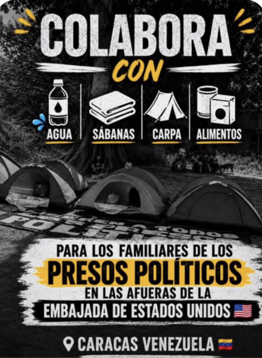 Pura_Miel's tweet photo. #LibertadParaLosPresosPoliticos 
#CuandoDecimosTodosSonTodos 

Vamos mi gente a colaborar con los familiares de Presos Politicos y la Interina Talibana sigue burlándose de las promesas, y de TODOS, me pregunto ¿ quién manda a quién ? 
@SecRubio @RepMariaSalazar 
@usembassyve https://t.co/afqwA1Yo0R