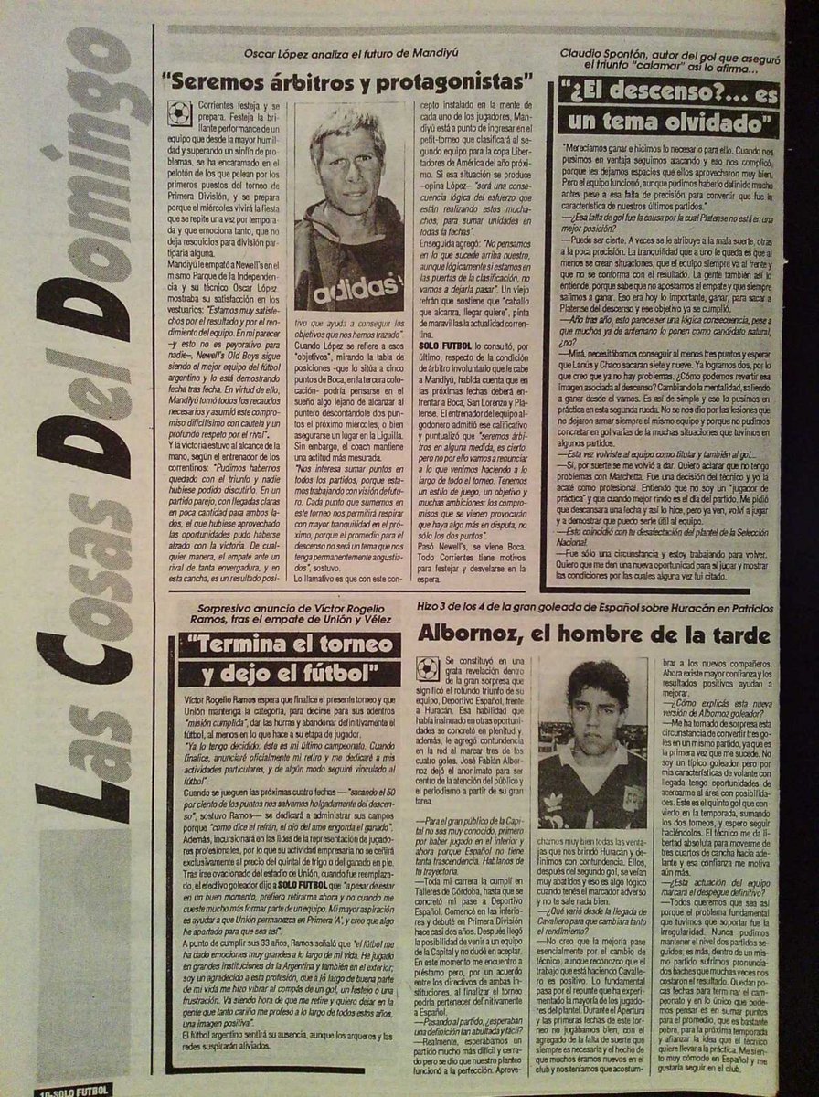 CSYDMCTES's tweet photo. En ese Clausura 1991, al leproso lo dirigia un DT que estará en este mundial 2026, el gran Marcelo Bielsa.
Mandiyu en la fecha 17 tenía que recibir a boca (el puntero) y el sueño del campeonato aun existía. Si ganábamos al Xeneize, quedariamos a 3 puntos a 2 fechas del final https://t.co/1pjYTd15N9