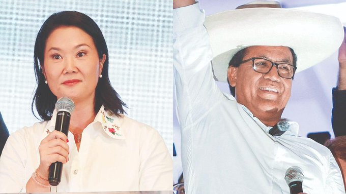 DeUltimoM's tweet photo. El conteo avanza lentamente tras la segunda vuelta en las elecciones presidenciales del domingo pasado; el candidato de izquierda aventaja por 40 mil votos. https://t.co/2NpSo4uWap