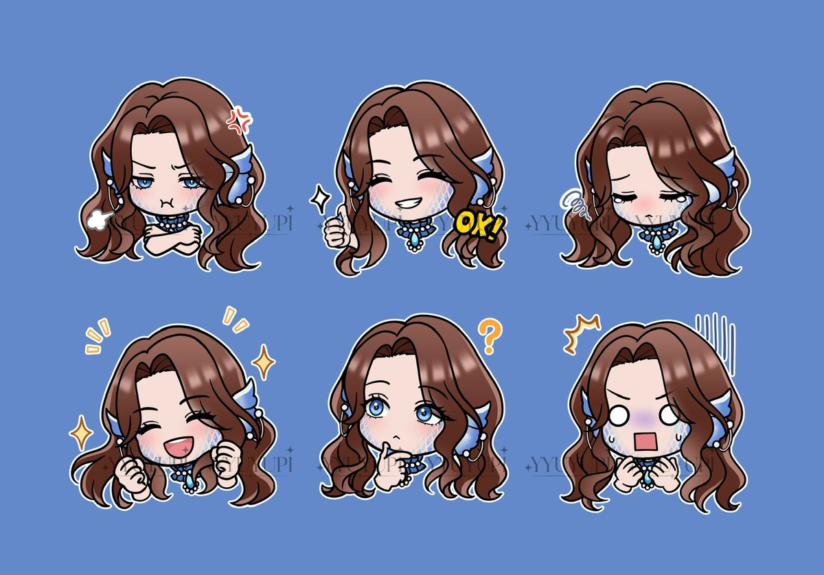 Yyuyupi's tweet photo. YCH Chibi Emoticon Pack commission for @Madmadymae 🫶🏻✨
Thank you for commissioning me! 🥰

#vgen #vgencomm #vgenart https://t.co/qs7Wkxi1QO