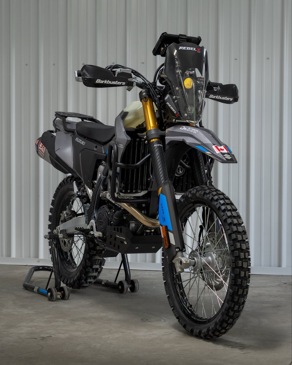 OutbackMototek's tweet photo. Build Project Alert 🚨 2026 Suzuki DRZ4S DualSport build by Outback Motortek. Build details and ride impressions video will appear on our YouTube channel. 
.
This version won’t last long. Second version is coming soon! https://t.co/EPlzClfSLT