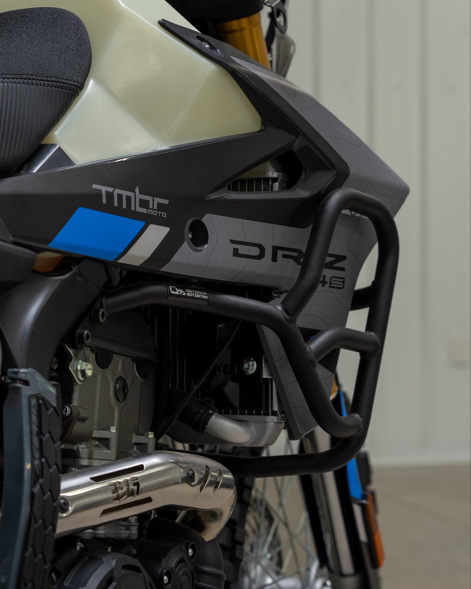 OutbackMototek's tweet photo. Build Project Alert 🚨 2026 Suzuki DRZ4S DualSport build by Outback Motortek. Build details and ride impressions video will appear on our YouTube channel. 
.
This version won’t last long. Second version is coming soon! https://t.co/EPlzClfSLT