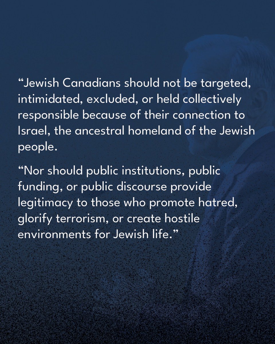 CIJAinfo's tweet photo. Canada’s antisemitism crisis is attracting growing international attention and concern.

While Prime Minister Mark Carney’s national address acknowledging the threat of antisemitism was both important and welcome, words must be matched by urgent action.

That’s why this week CIJA joined our J7 partners from Argentina, Australia, France, Germany, the United Kingdom, and the United States in sending a clear message to the Prime Minister: Canada’s response must reflect the scale and severity of the challenge it faces.

Read the full letter here: https://t.co/tzkTsfWVsO