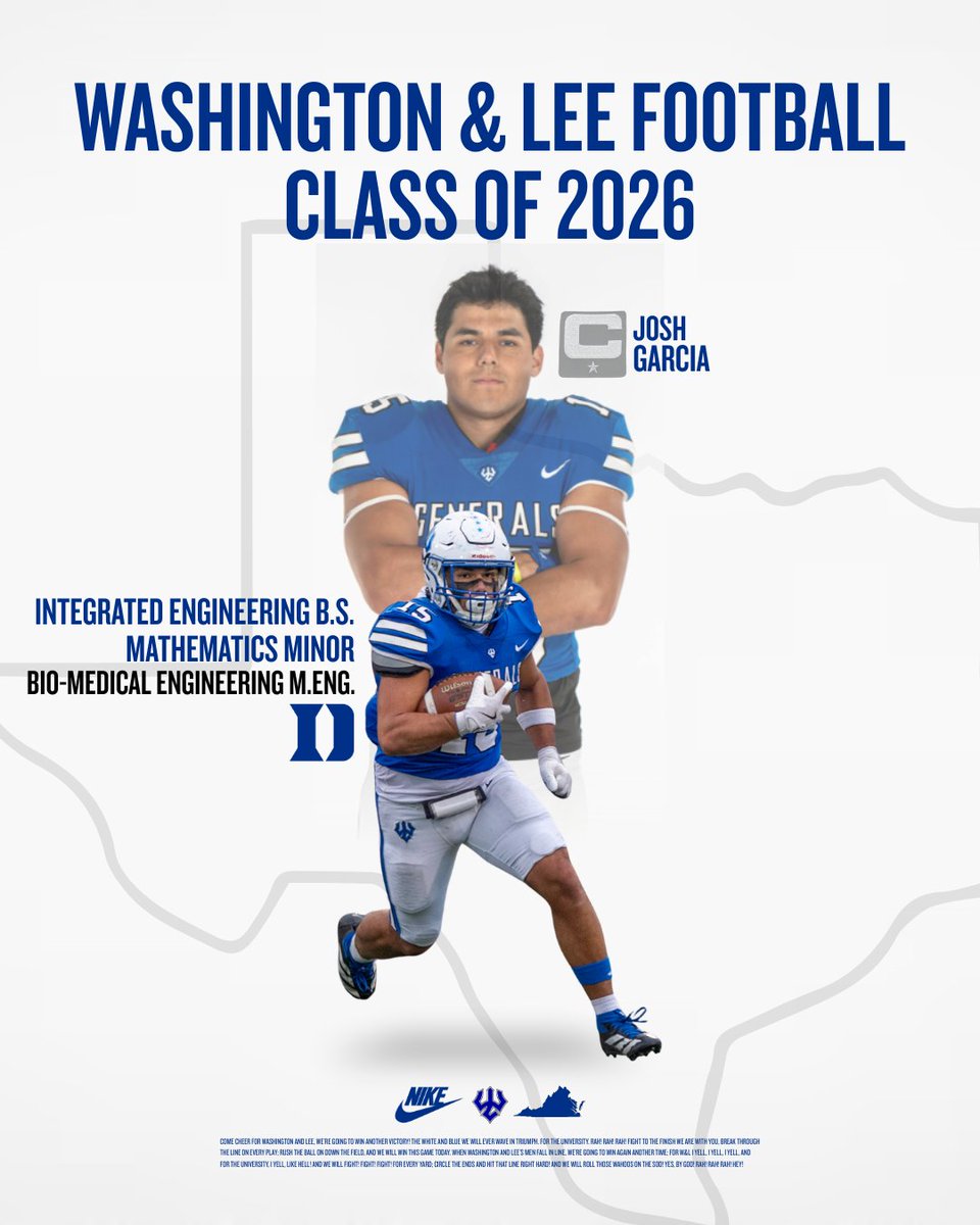 Generals_Fball's tweet photo. Next up for Senior Feature is Josh Garcia.

Garcia will be attending Duke Graduate School studying to get his Masters in Bio-Medical Engineering

#GWD #GoB16 https://t.co/4T54P9X2DU