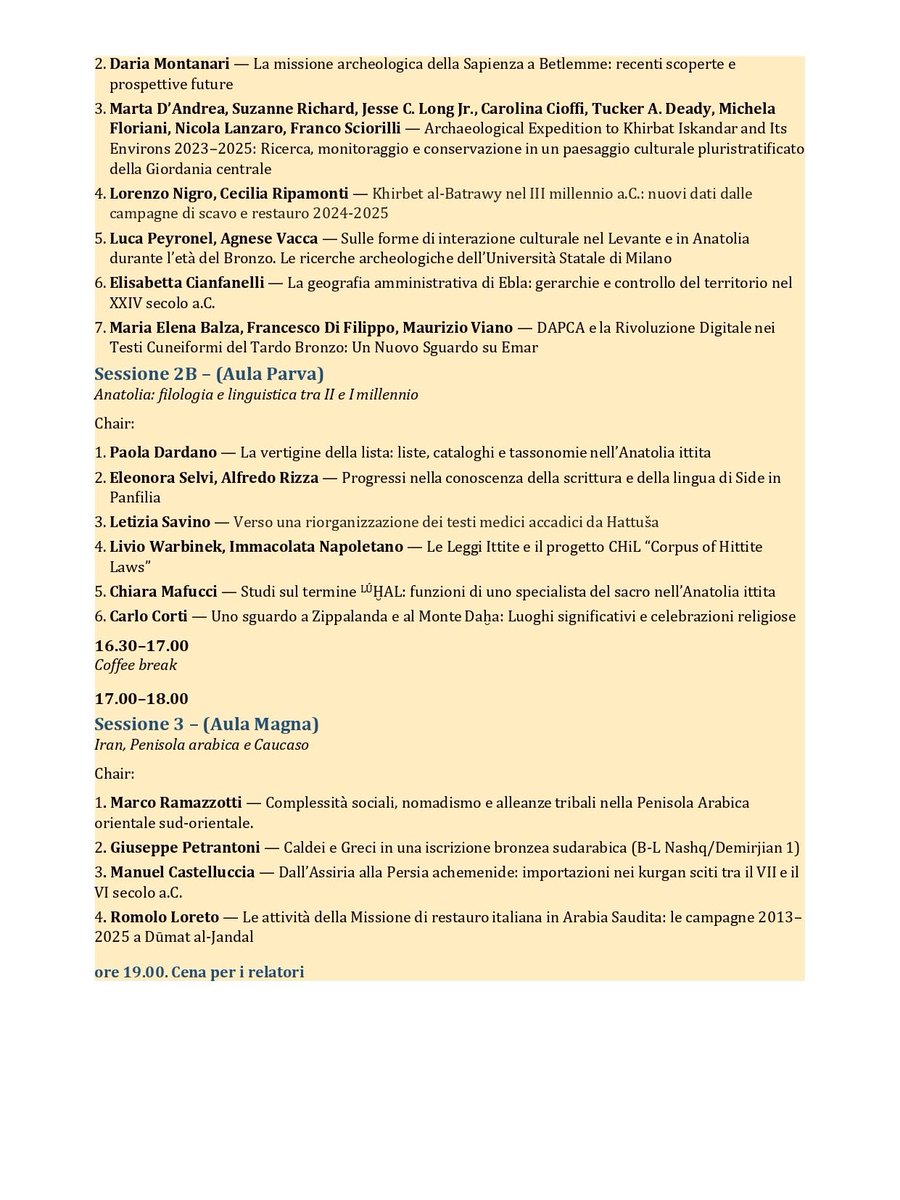 CAMNES's tweet photo. Dal 17 al 19 giugno 2026, l'Università di Firenze ospiterà il convegno EVOA - Egitto e Vicino Oriente Antichi, a cui parteciperanno anche Massimiliano Franci e Valentina Santini (CAMNES).
https://t.co/mXC84liznj
#evoa2026 #egitto #vicinooriente #archeologia #egittologia https://t.co/BR27SJaazL