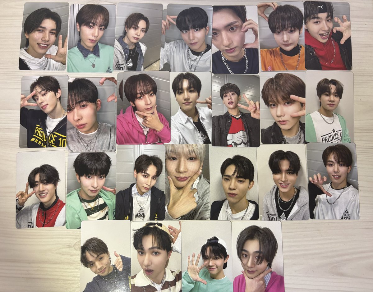 ___nyankosan's tweet photo. PRODUCE101JAPAN 新世界 日プ 交換 トレカ 譲渡 練習着

【譲】画像
【求】シヨン > ジェヨン > 矢田 または買取

都内手渡し、まとめてのお取引優先。
異種同士も検討しますのでお声掛けお願いします。

#日プ交換 #日プ新世界交換 https://t.co/jtoi3Kq31b