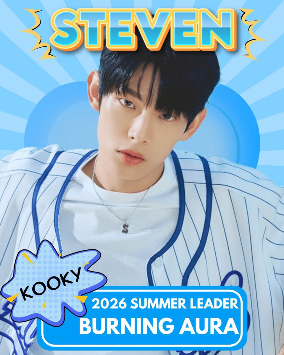 STEJAYVT's tweet photo. 📢 𝗦𝗧𝗘𝗩𝗘𝗡 × 𝗞𝗢𝗢𝗞𝗬 𝟮𝟬𝟮𝟲 𝗦𝗨𝗠𝗠𝗘𝗥 𝗟𝗘𝗔𝗗𝗘𝗥 𝗕𝗨𝗥𝗡𝗜𝗡𝗚 𝗔𝗨𝗥𝗔‼️

The cruelty of other’s words may bruise your heart, but they cannot define you. They may hurt you at first but remember the strength you gain from surviving from it. 💙🩵

Supsokdans and Fireflies! Here’s your daily reminder to collect KOOKY and drop your 10 free votes for Steven on KOOKY App. Let’s be guided and drop it when necessary. 🤟

𝗛𝗢𝗪 𝗧𝗢 𝗖𝗢𝗟𝗟𝗘𝗖𝗧 𝗞𝗢𝗢𝗞𝗬𝗦❓
1️⃣ Check in daily
2️⃣ Participate in ranking votes
3️⃣ Like posts/polls
4️⃣ Vote 10 kookys, earn 10 back
5️⃣ Visit community page

🗓️: June 12, 2026

Rest when you can. Good night! 💙🩵🤟

#스티븐 #STEVEN
#아홉 #AHOF