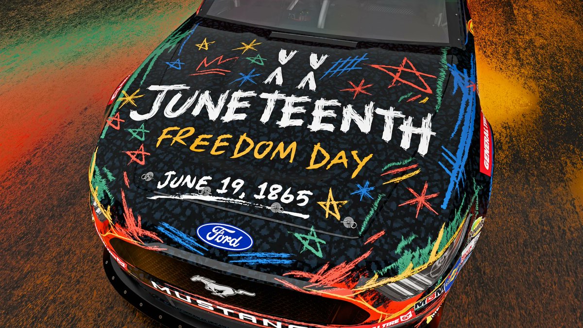 MBMMotorsports's tweet photo. Honoring an important chapter in American history, @DystanySpurlock and Foxxtecca will debut a brand-new livery this Friday @PoconoRaceway celebrating Juneteenth.

Read more about the design's creation here: https://t.co/k2puWtTQS0.

#ARCA #SunsetHill150 

🎨 @dakinsdesign https://t.co/Z7RqRsOxcv