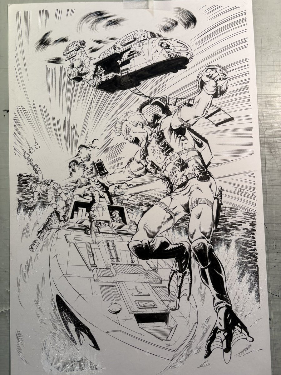 pqcomics's tweet photo. What day is it…? Tuesday? When is #Heroescon ? One more pre-show #commission #GIJoe #Cobra #YoJoe @heroesonline https://t.co/XFveR2rx2V
