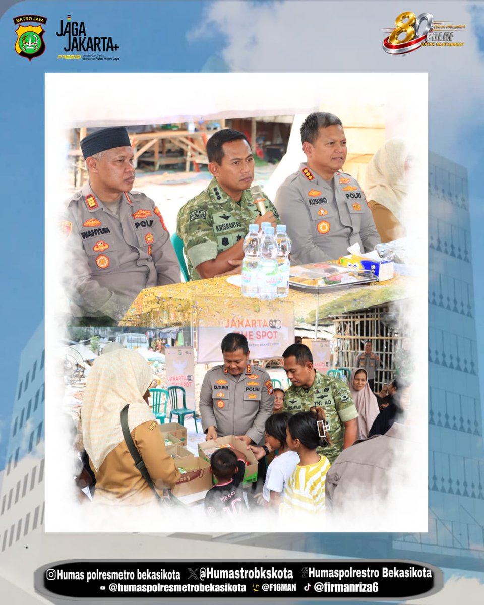 Humastrobkskota's tweet photo. Polres Metro Bekasi Kota menggelar kegiatan dialogis skala sedang. Bersinergi bersama Kodim 0507/Bekasi dan Pemerintah Kota.
Polda Metro Jaya meluncurkan program taktis bertajuk "Jakarta On The Spot". https://t.co/EykpzCDHDv