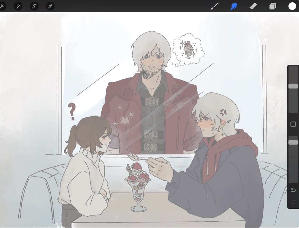 microwavedfizh's tweet photo. Ruining your nephews date 101 w Dante 
#DmC https://t.co/zSrYqEye7m