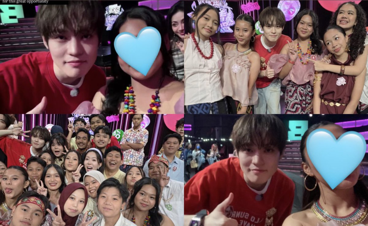 chenleveerse's tweet photo. no wonder chenle said he took almost 100 photos with the indonesian choir 🥹

he really went around taking pictures with everyone…so cute 🫶🏻

#천러 #チョンロ #钟辰乐 #辰乐 #CHENLE
#CHENLE_VoicesOfYouth #超燃青春的合唱 https://t.co/lLgrjbT9Kc