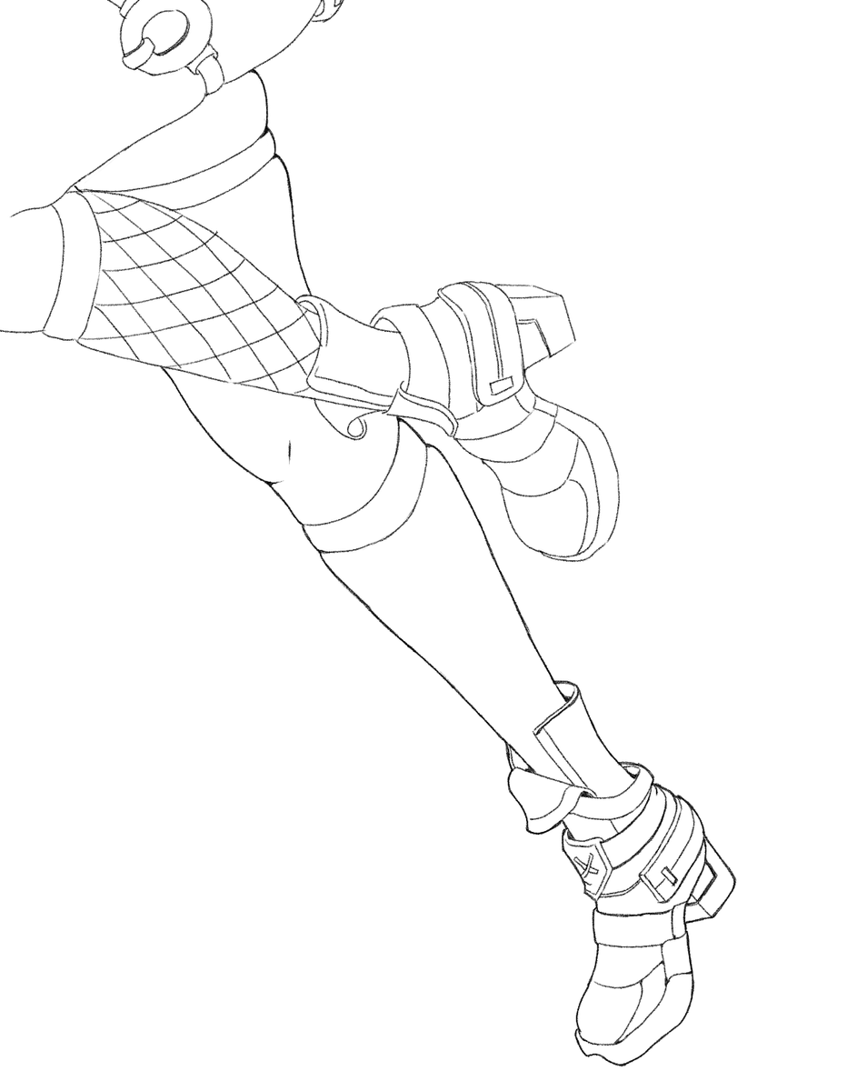 designdrill's tweet photo. 【day 366】
昨日作成した髪の線画を少し整えて線画の完成(1枚目)。
次に線画に強弱をつけていく（2枚目）。
今日は右足だけで時間切れ（3枚目）。

#イラスト練習してるよ https://t.co/FfZFmHxH1j