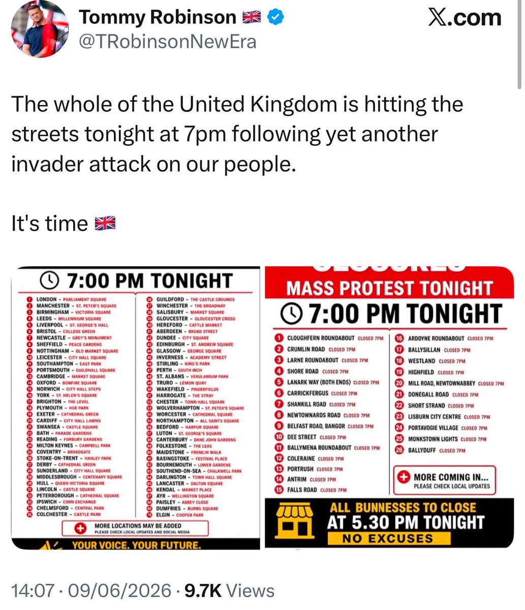 supertanskiii's tweet photo. Your reminder that this cunt is currently inciting violence on the streets of Britain from… RUSSIA.

Where he’s hanging out with Musk’s rapey dad.

Couldn’t make it up. https://t.co/aJxUprtPyV