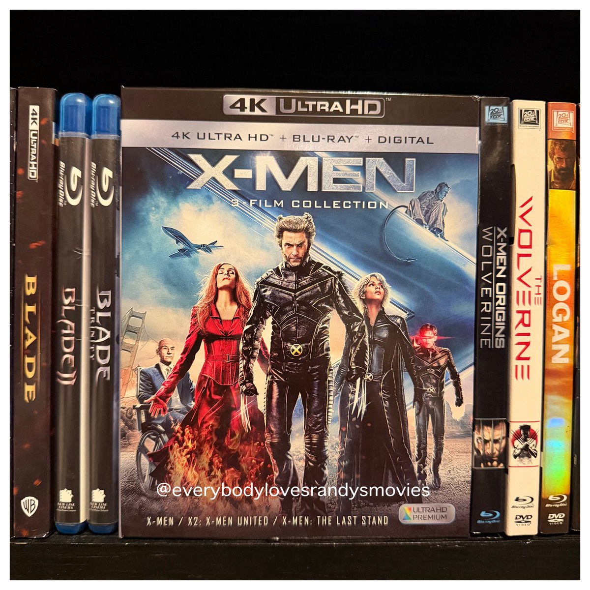 RandysMovies's tweet photo. Movie(s): #XMen (2000) / #X2XMenUnited (2003) / #XMenTheLastStand (2006)
Starring: #HughJackman #PatrickStewart #IanMcKellen #FamkeJanssen #JamesMarsden #HalleBerry #AnnaPaquin #TylerMane #RayPark #RebeccaRomijn #BruceDavison / #BrianCox #AlanCumming #AaronStanford #ShawnAshmore #KellyHu / #KelseyGrammer #VinnieJones
Directed By: #BryanSinger / #BrettRatner
#FilmTwitter
#4kBluRay
#MovieNerd
#MovieCollector
#4kBluRayCollection
#MovieCollection
#MovieBuff
#MarvelComics
#PhysicalMedia
