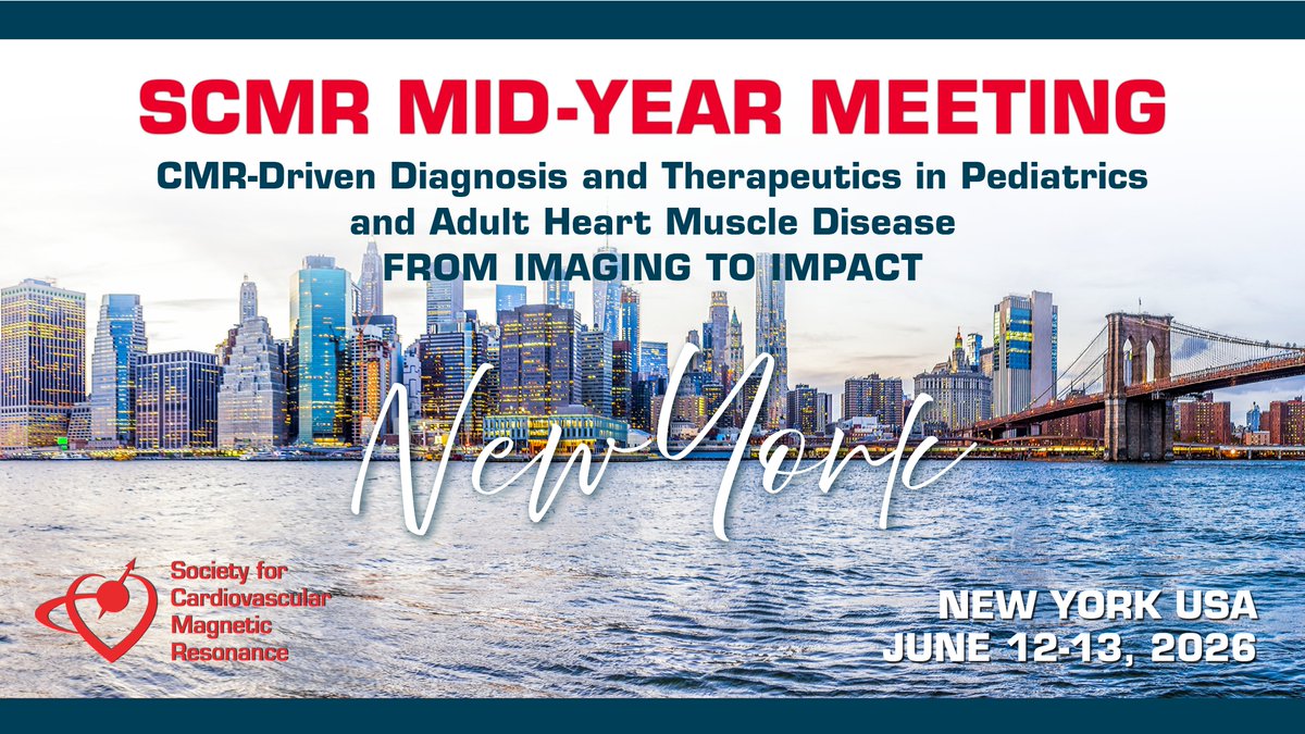 SCMRorg's tweet photo. 🎉 Congrats to Susan Hobbs, winner of our “Register Early &amp; Win!” giveaway for the SCMR Mid-Year Meeting 2026 🗽

See you in NYC on June 12–13!
👉 https://t.co/JfDORGVScz

#SCMR #CMR #CardiacMRI https://t.co/VNWck5AP7p