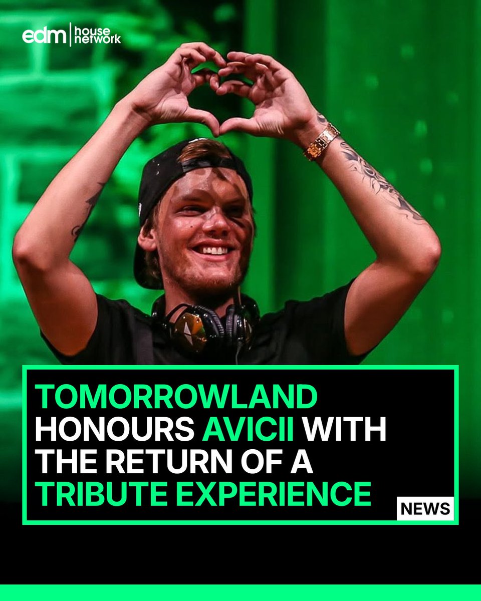 EDMHouseNetwrk's tweet photo. . @Tomorrowland is bringing back the @Avicii Tribute Experience for Belgium 2026, with original artefacts from Tim Bergling's personal collection, sets from 2012, 2014, and 2015, and more.

Read more: https://t.co/eqbEPwWePI https://t.co/aDltV6grFF