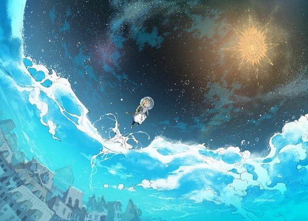 DemizuPosuka's tweet photo. 大気圏（2021) https://t.co/H8EC7Sosyc