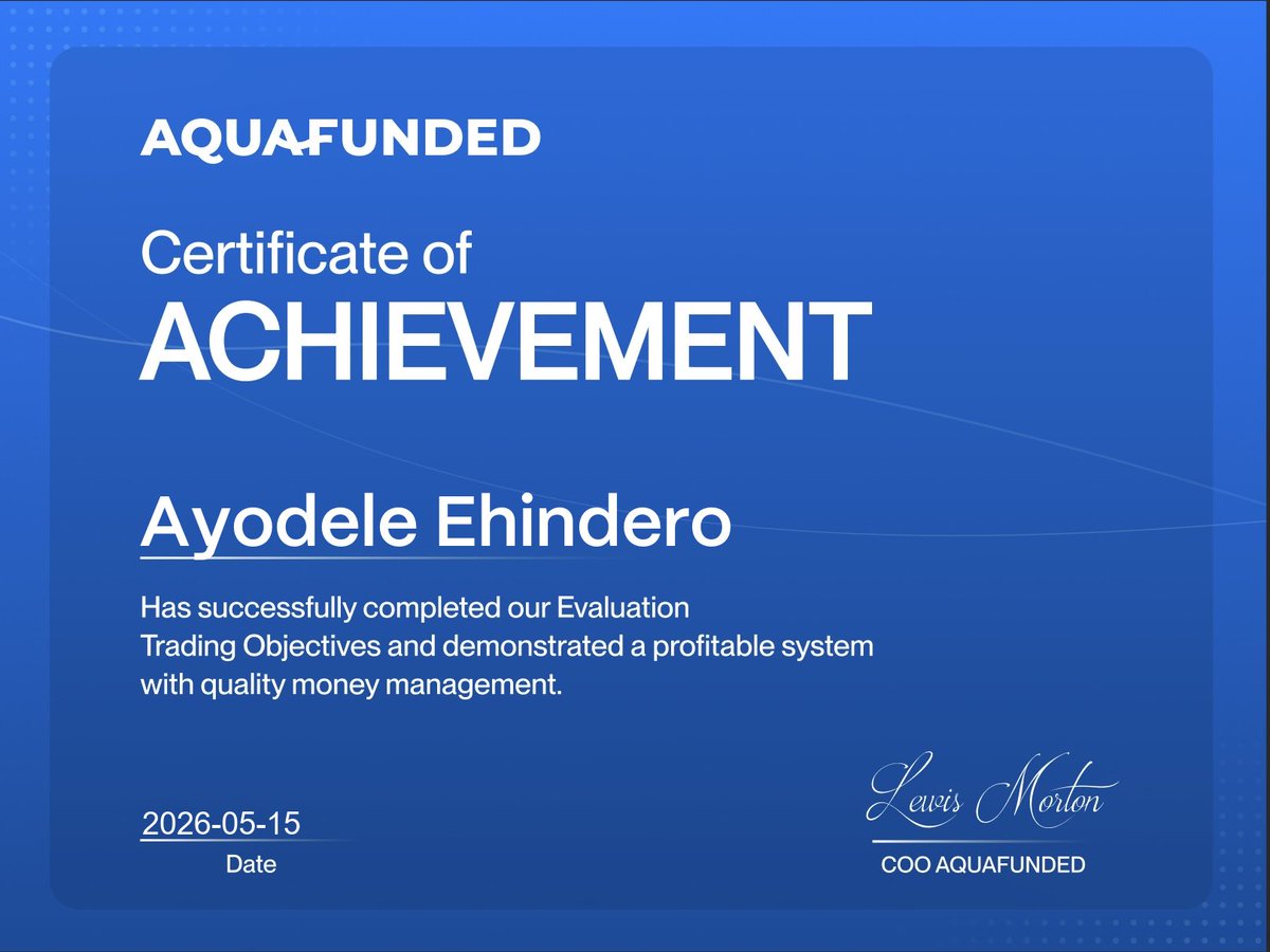 Blockchain_Trek's tweet photo. 4 Funded Certificates later, and my prop trading journey has been one wild ride of ups, downs, and hard lessons 💪
The highs: Passing multiple challenges, earning my first real withdrawal from @AquaFunded account I bought that payout in early February felt like validation
Still, https://t.co/whYI3030fE
