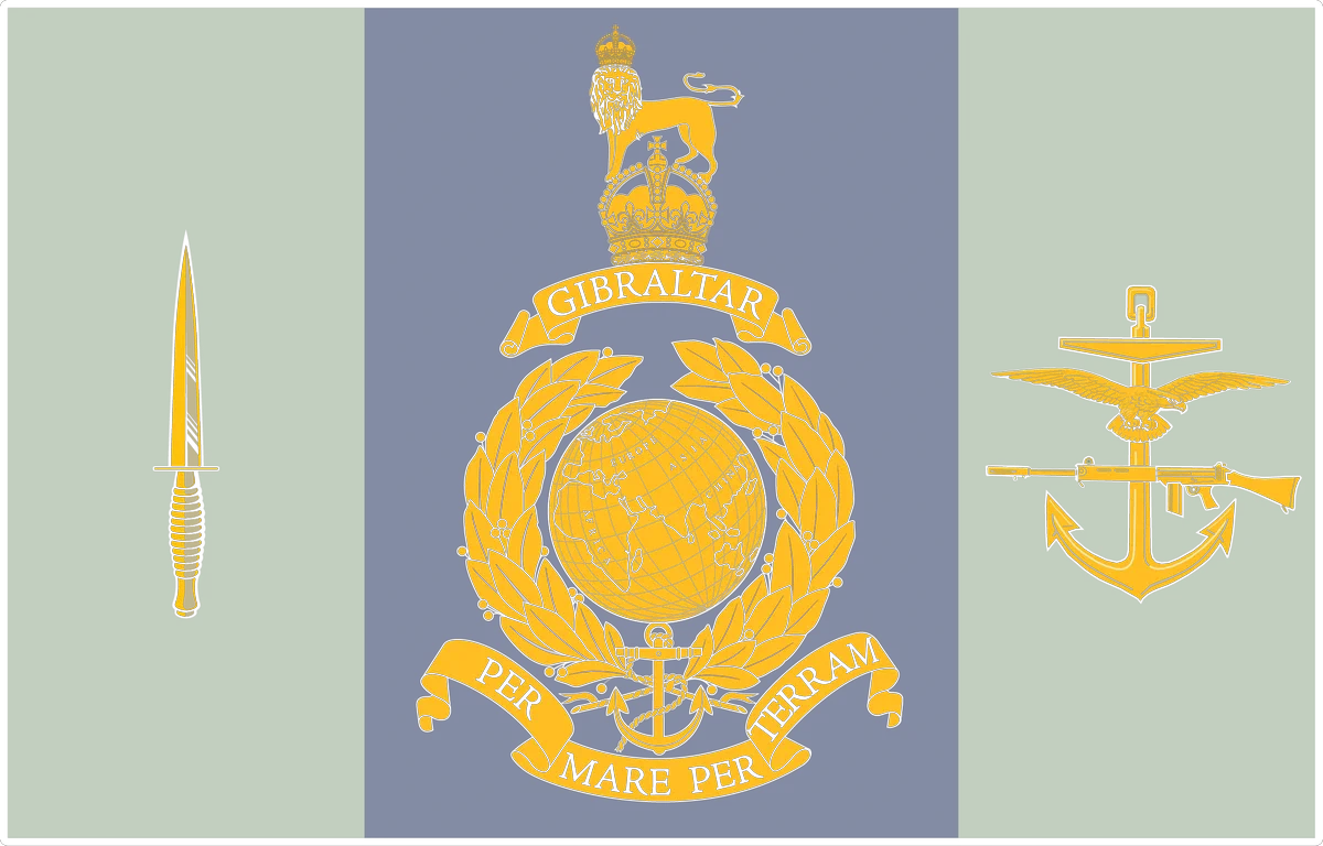 The new flag of the HQ Commando Forces
