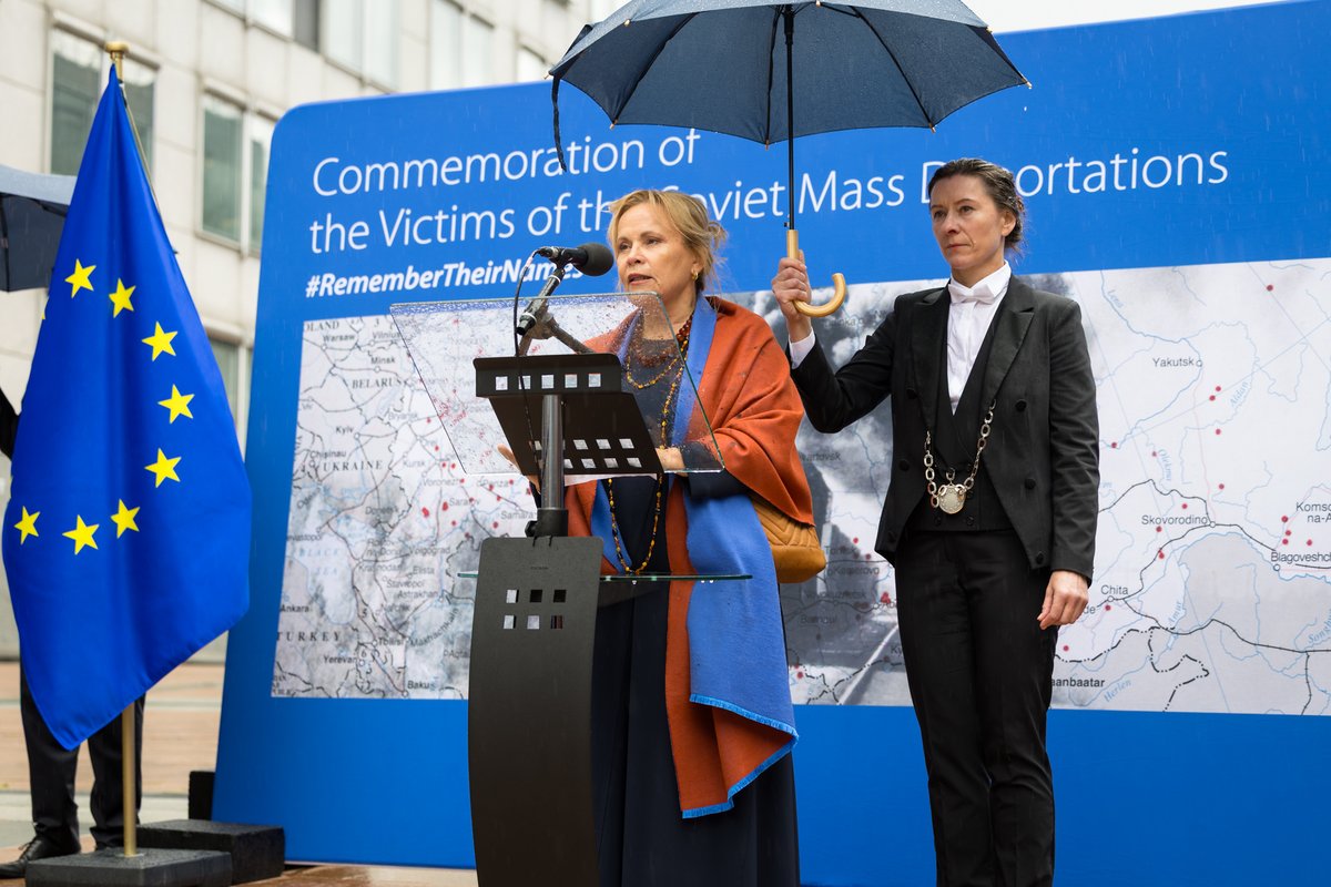 RJukneviciene's tweet photo. Today, @Europarl_EN commemorated victims of Soviet mass deportations.

Of the 6 million deported, we read only a fraction of their names.

Thank you @EP_President @RobertaMetsola for hosting this commemoration. Proud that @Europarl_EN continues this tradition. #RememberTheirNames https://t.co/SaX4e8Xi8I