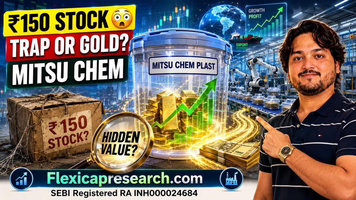 TradingDilSay's tweet photo. FIIs Missed This ₹150 Stock? Mitsu Chem Plast | Cheap Valuation? https:/... https://t.co/BKLedqG8ym via @YouTube #stockmarket #smallcap #capitalgood https://t.co/tSVTsX06Mp