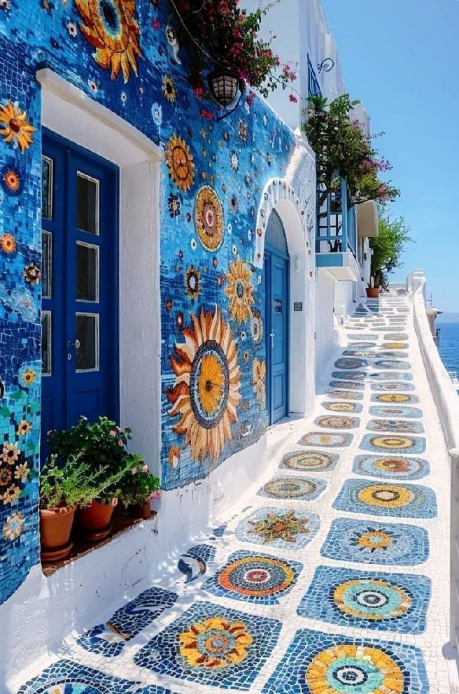 arkanl_neriman's tweet photo. 🩵💙

A house and pathway paved with magnificent mosaic stones.

🩵🪴💛🌺💙
Santorini, Greece 🇬🇷 https://t.co/7MAJ5B9WPi
