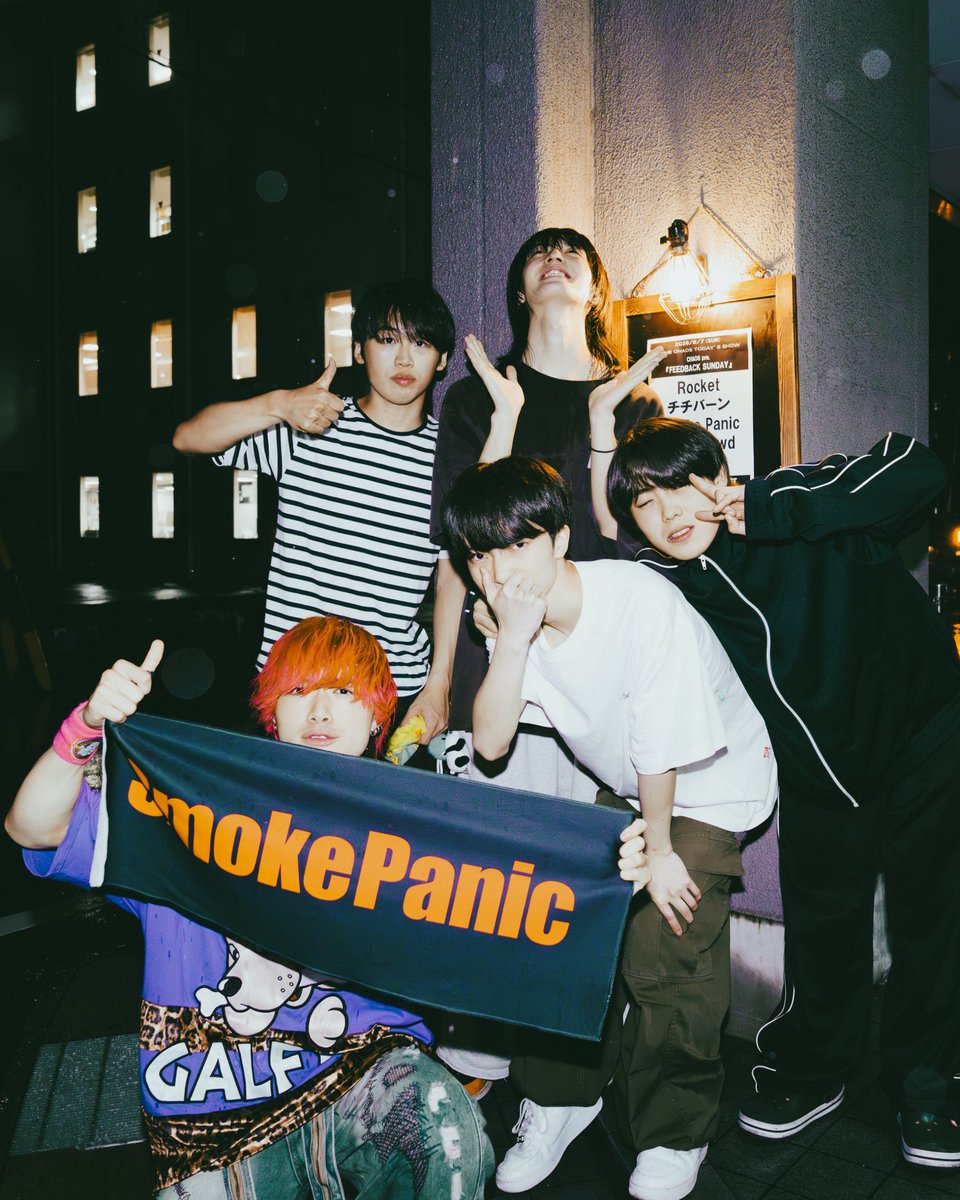 Smoke_Panic's tweet photo. 6/7''FEEDBACK SUNDAY''@四日市CLUB CHAOS
・
2週連続のケイオスありがとうございました🔥
前回に引き続きアツい対バン、アツいライブでした❤️‍🔥
・
セットリスト
1.弾丸ラビット
2.Shake it Here
3.東京kind time
4.SOS
5.レベルをあげて
6.2文字
7.あるばむ
https://t.co/6hulVHYmN1 BAckup https://t.co/0UDIoXaKDQ
