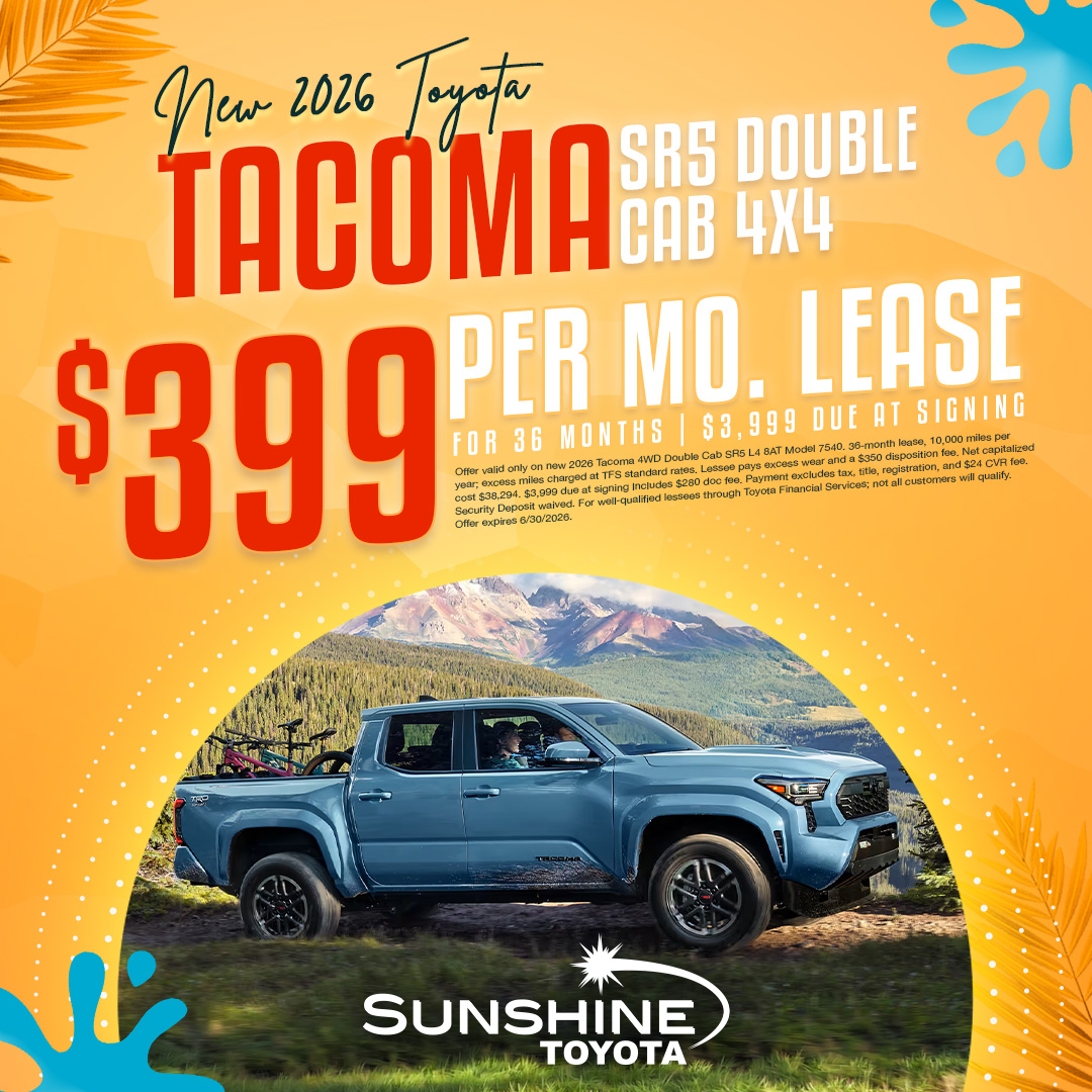ToyotaSunshine's tweet photo. Shop Online. Save Big. Get the new Tacoma.

#sunshinetoyota #toyota #carsforsale https://t.co/mmkVS1neyn
