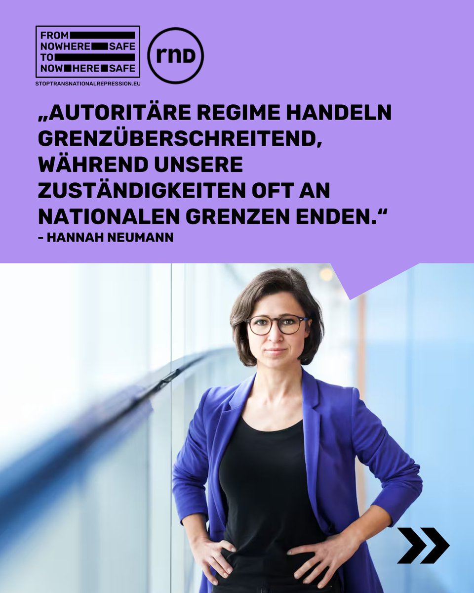 HNeumannMEP's tweet photo. Das iranische Regime nutzt Schwachstellen gezielt aus, um Iraner*innen in Europa einzuschüchtern und zu bedrohen. Mit meinem Bericht im @Europarl_EN wollen wir sie endlich schließen #StopTransnationalRepression

Mehr @RND_de: https://t.co/F9KIjyanzH https://t.co/f3P301c9ui