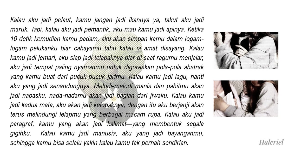 dearhaleriel's tweet photo. Kalau aku jadi ini,
kamu yang jadi itu ya.

dajeongz drabble au https://t.co/QN4L3XORyp