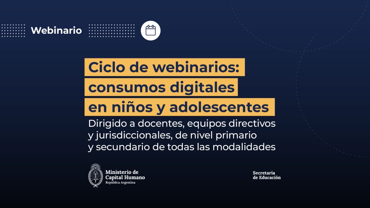 SPettovelloOK's tweet photo. Una propuesta destinada a docentes, equipos directivos y jurisdiccionales de nivel primario y secundario para reflexionar sobre los desafíos que plantean las tecnologías digitales en el ámbito educativo.

Durante cuatro encuentros sincrónicos se abordarán temas vinculados con el impacto de los consumos digitales en el aprendizaje, los vínculos y el desarrollo, el uso de la inteligencia artificial y el rol de la escuela y las familias en el acompañamiento de niños y adolescentes.

🗓️ Inicia el 12 de junio.
@JMilei
