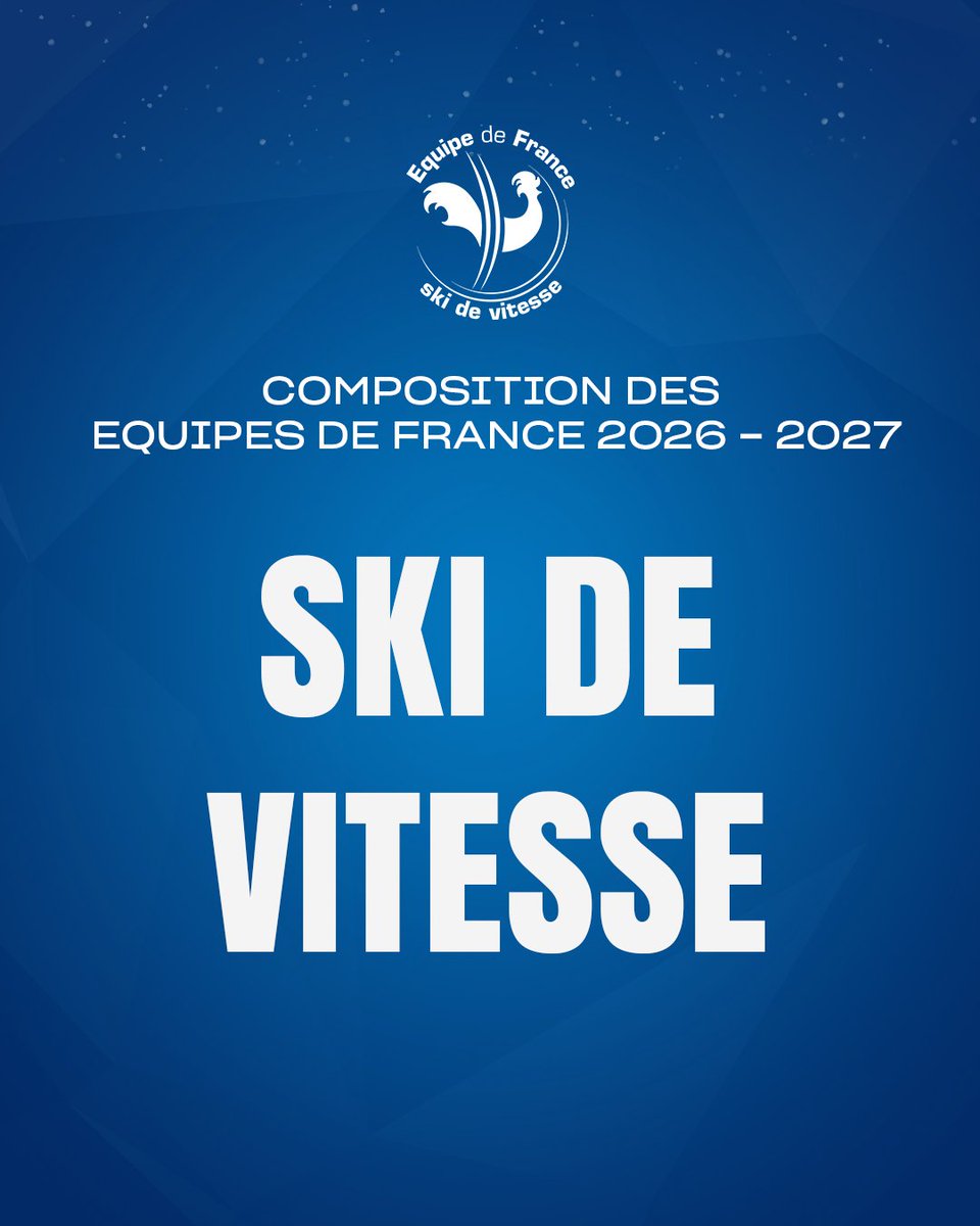 FedFranceSki's tweet photo. Nos bleu(e)s pour la 𝒔𝒂𝒊𝒔𝒐𝒏 𝟐𝟎𝟐𝟔 - 𝟐𝟎𝟐𝟕 🇫🇷

Découvrez la composition des équipes de France de ski de vitesse ➡️ https://t.co/h7YtYe5uMm https://t.co/Co6DZUXBYD