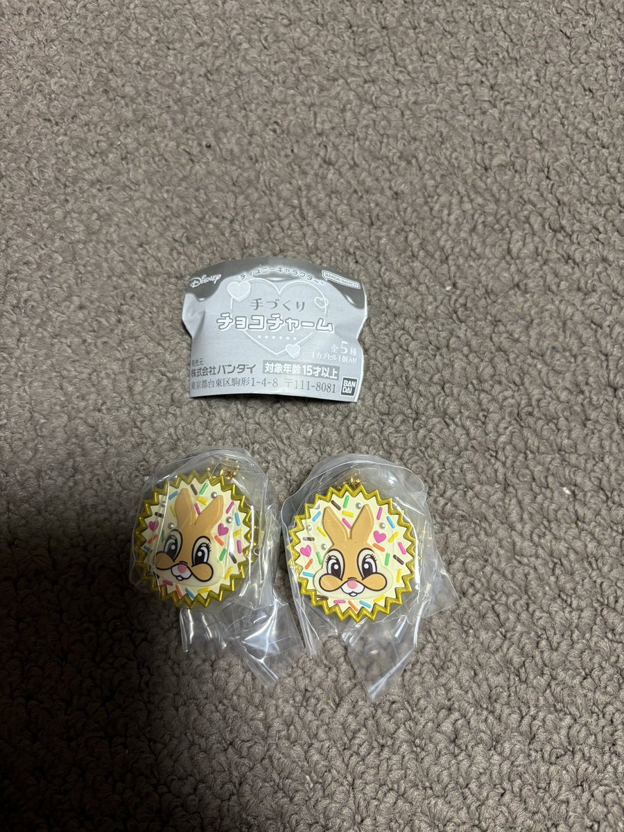 tm2k07's tweet photo. ディズニーキャラクター 手づくり チョコチャーム 交換

譲→ミス・バニー
求→めじるしアクセサリーなどなんでも検討

郵送でお願い致します。 https://t.co/yoXuxGggEo