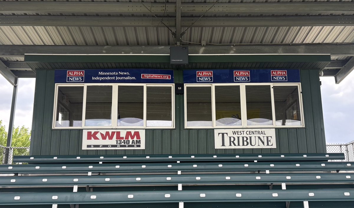 lizcollin's tweet photo. 👀 Check out the new look in Willmar!

You’ll notice @AlphaNews at games in Rochester and St. Cloud, too.

Celebrating America’s pastime and Minnesota sports this summer as we mark 250 years! 🇺🇸 https://t.co/L7goGjGonX